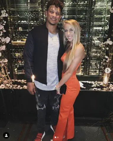 Image result for patrick mahomes and brittany matthews celebrates 7 years anniversary