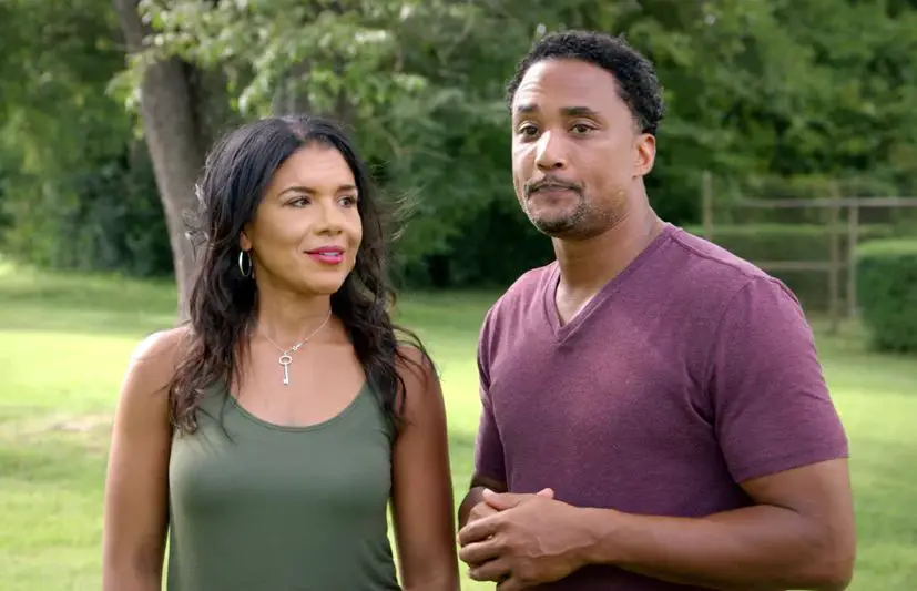 Deron Jenkins with his ex-girlfriend, Page Turner (Photo: HGTV). 