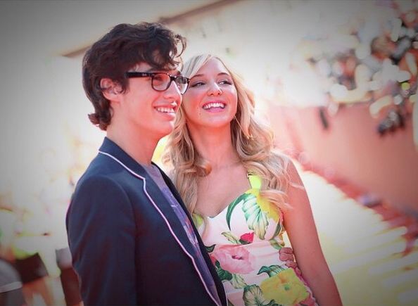 Joey Bragg and his actress girlfriend, Audrey Whitby in a picture shared du...
