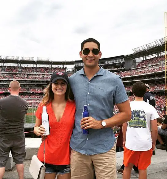 Tall Partner: Kaitlan Collins enjoys her time with her partner, Will Dougla...