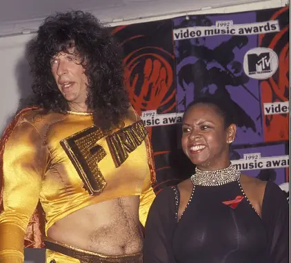 Robin Quivers and Howard Stern attend Ninth Annual MTV Video Music Awards o...